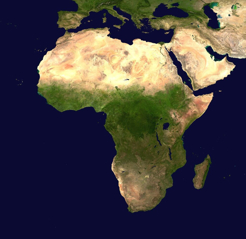 africa, continent, map of africa-60570.jpg